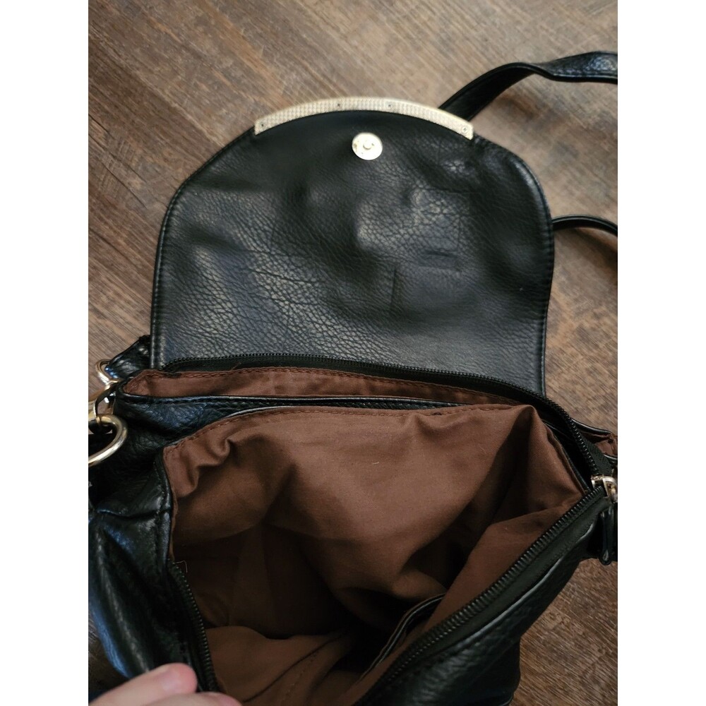 Michael Kors black leather crossbody purse - Picture 3 of 6
